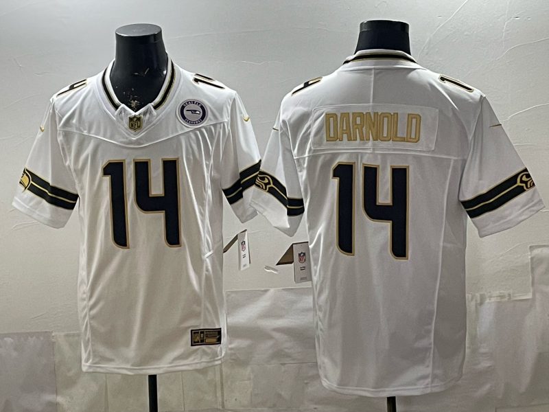 Men 2026 Seattle Seahawks #14 Darnold White Nike Limited NFL Jersey 0046->more jerseys->MLB Jersey